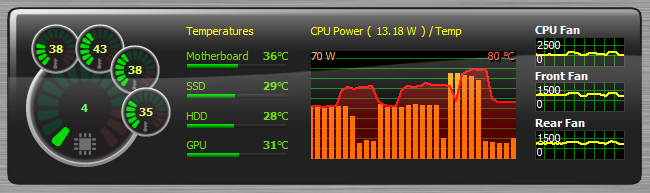 pc hardware monitoring hud